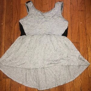 Grey peplum top
